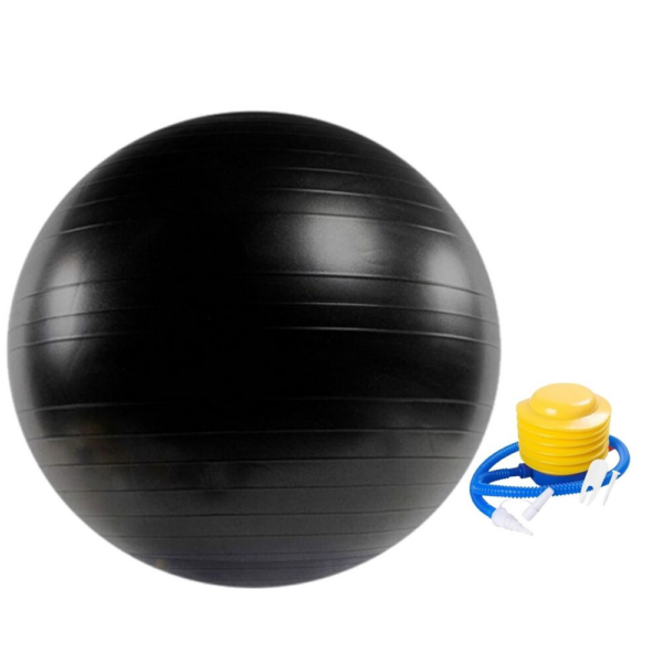 Yoga Ball 55cm (Black) FT-YB-100-SD / FT-YB-100-ZM