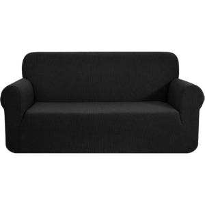 Polyester Jacquard Sofa Cover 2 Seater (Black) HM-SF-101-RD