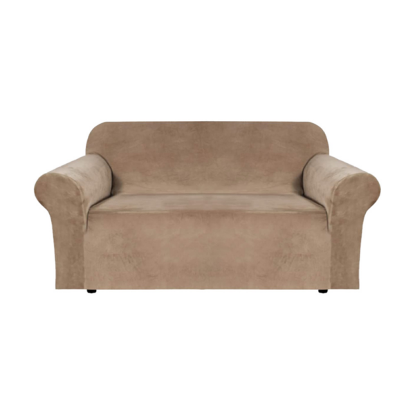 Velvet Sofa Cover 2 Seater (Blush Brown) HM-SF-105-RD