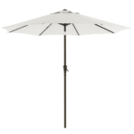 2.7m Patio Outdoor Table Umbrella White