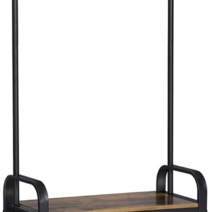 Coat Rack Stand Height 183 cm Rustic Brown and Black HSR40B