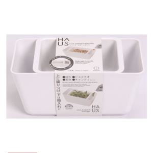 [10-PACK] KOKUBO Japan Double-layer Sliding Type Square Strainer Basket 1.5L