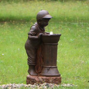 Boy at Water Fountain