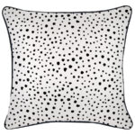 Cushion Cover-With Black Piping-Lunar-45cm x 45cm