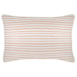 Cushion Cover-With Piping-Paint Stripes Blush-35cm x 50cm