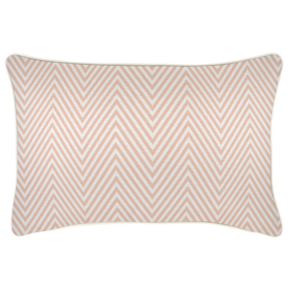 Cushion Cover-With Piping-Zig Zag Blush-35cm x 50cm