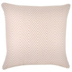 Cushion Cover-With Piping-Zig Zag Blush-60cm x 60cm