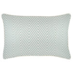 Cushion Cover-With Piping-Zig Zag Pale Mint-35cm x 50cm