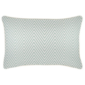 Cushion Cover-With Piping-Zig Zag Pale Mint-35cm x 50cm