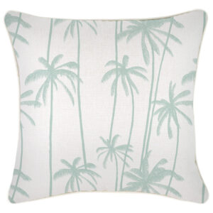 Cushion Cover-With Piping-Tall-Palms-Mint-45cm x 45cm