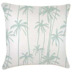 Cushion Cover-With Piping-Tall-Palms-Mint-60cm x 60cm