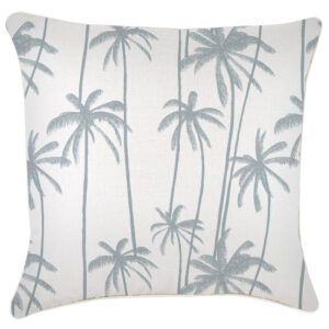 Cushion Cover-With Piping-Tall-Palms-Smoke-60cm x 60cm