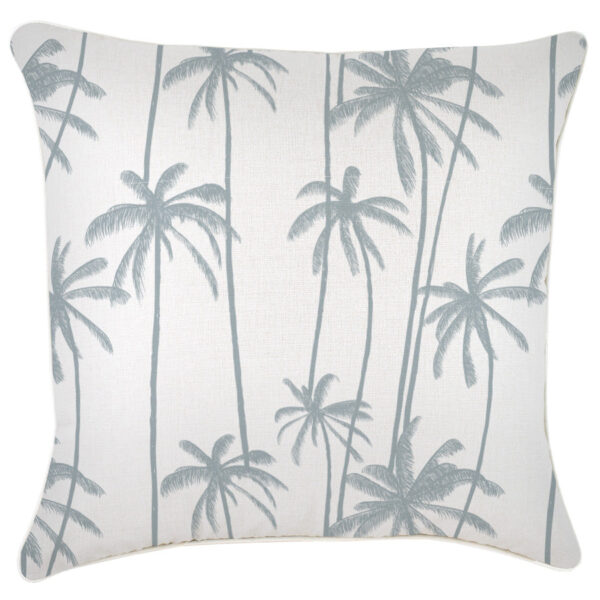 Cushion Cover-With Piping-Tall-Palms-Smoke-60cm x 60cm