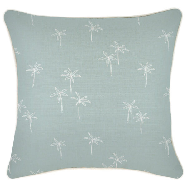 Cushion Cover-With Piping-Palm Cove Seafoam-45cm x 45cm