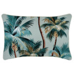 Cushion Cover-With Piping-Palm Trees Seafoam-35cm x 50cm