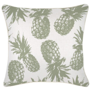 Cushion Cover-With Piping-Pineapples Sage-45cm x 45cm