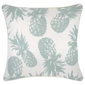 Cushion Cover-With Piping-Pineapples Seafoam-45cm x 45cm