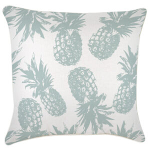 Cushion Cover-With Piping-Pineapples Seafoam-60cm x 60cm