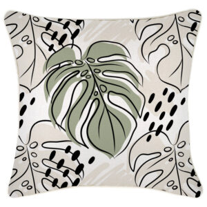 Cushion Cover-With Piping-Rainforest Sage-45cm x 45cm