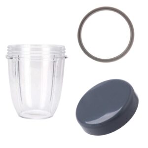 For Nutribullet Short Cup + Stay Fresh Lid + Grey Seal - For 900 and 600 Models