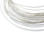 20cm Sterling Silver 0.6mm - Soft Wire Rod 22 Gauge Jewellery Bead