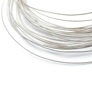 1m Sterling Silver 0.3mm - Soft Round Wire Rod 28 Gauge Fine Jewellery