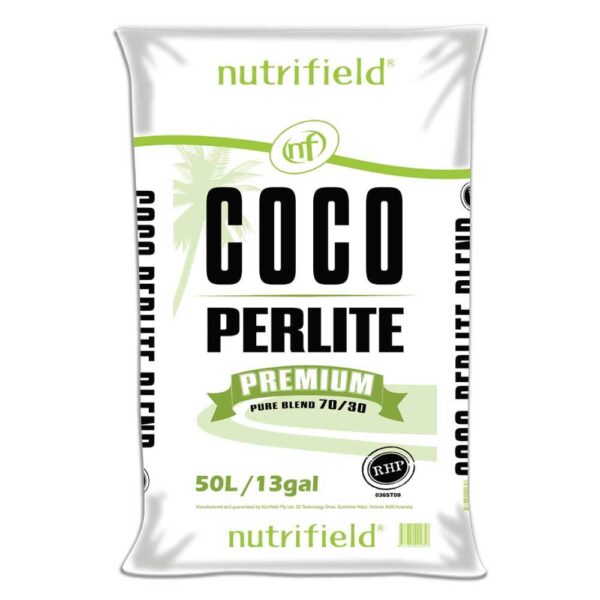 50L Coco Perlite Premium Nutrifield 70% Coir 30% Hydroponic Plant Growing Medium