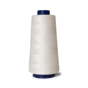 1x Off White Sewing Overlocker Thread - 2000m  Polyester Spools