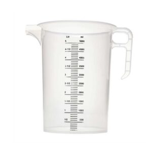 5L Measuring Jug Heavy Duty Clear Plastic Propylene Food Grade BPA 5 Pro-Jug