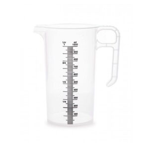 1L Measuring Jug Heavy Duty Clear Plastic Propylene Food Grade BPA 5 Pro-Jug