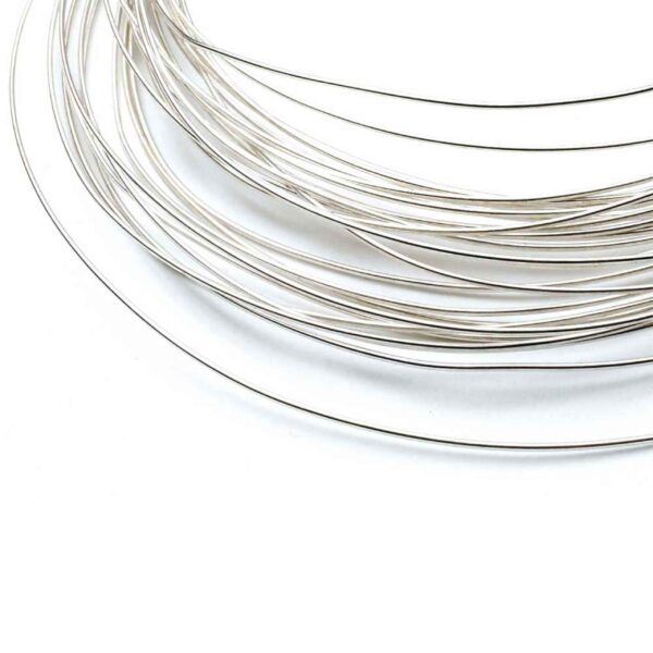 20cm Sterling Silver 0.8mm - Medium Round Wire Rod 20 Gauge Fine Jewellery