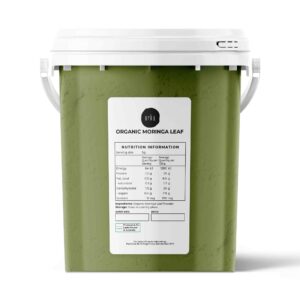 400g Organic Moringa Leaf Powder Tub Bucket -  Supplement Moringa Drumstick Leaf