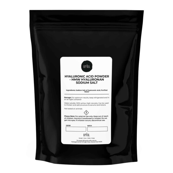 10g Hyaluronic Acid Powder - HMW Hyaluronan Sodium Salt