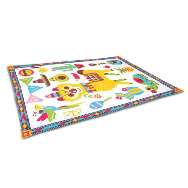 Fiesta Kids Baby Activity Playmat To Bag With Musical Rattle Padded