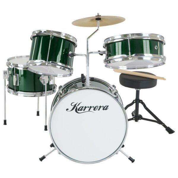 Karrera Children's 4pc Drumkit - Green