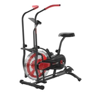 Air Resistance Fan Exercise Bike for Cardio - Red