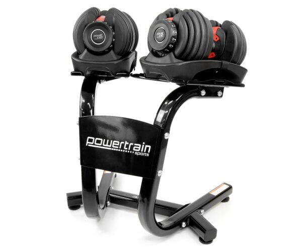 2x 24kg  Adjustable Dumbbells with Stand