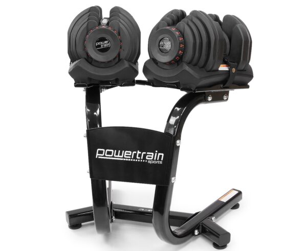 2x 40kg  Adjustable Dumbbells with Stand