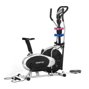 6-in-1 Elliptical Cross Trainer Bike with Weights and Twist Disc