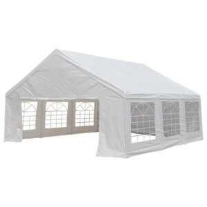 6x6m Outdoor Event Marquee Gazebo Party Wedding Tent - White