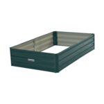 Garden Bed 150 x 90 x 30cm Galvanized Steel - Green