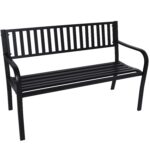 Steel Outdoor Garden Bench - Modern