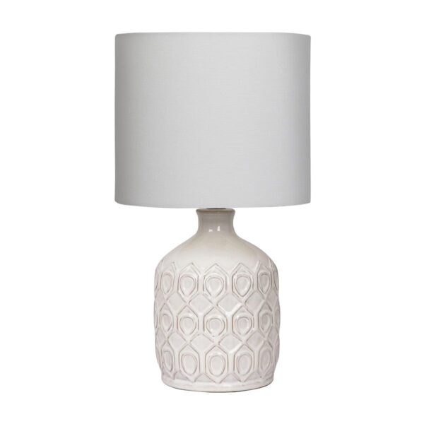 Ceramic Table Lamp In Cream