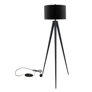 Minimalist Modern Tripod Floor Lamp Black