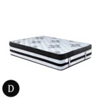 Double Mattress Bed Size Euro Top 5 Zone Spring Foam 34cm Bedding Pocket