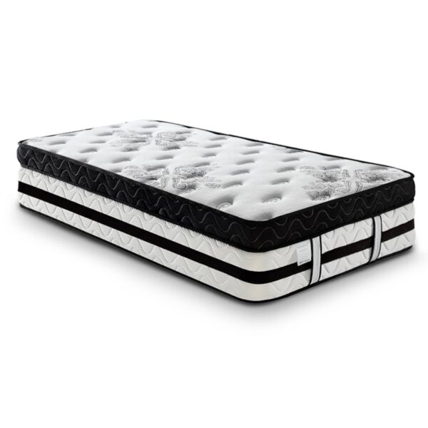 Single Mattress Bed Size Euro Top 5 Zone Spring Foam 34cm Bedding