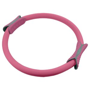 Pilates Ring Band Yoga Home Workout Exercise Band Pink