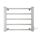 Heated Towel Rack Electric Bathroom Towel Rails Warmer Ev-90- Silver