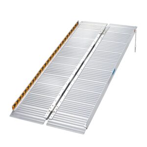 Aluminium Foldable Wheelchair Ramp With Handle - 5ft