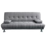 Manhattan Sofa Bed Lounge Couch Futon Furniture Home Light Grey Linen Suite